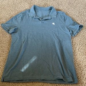 Men’s XL White and Dusty Blue Express Polo
